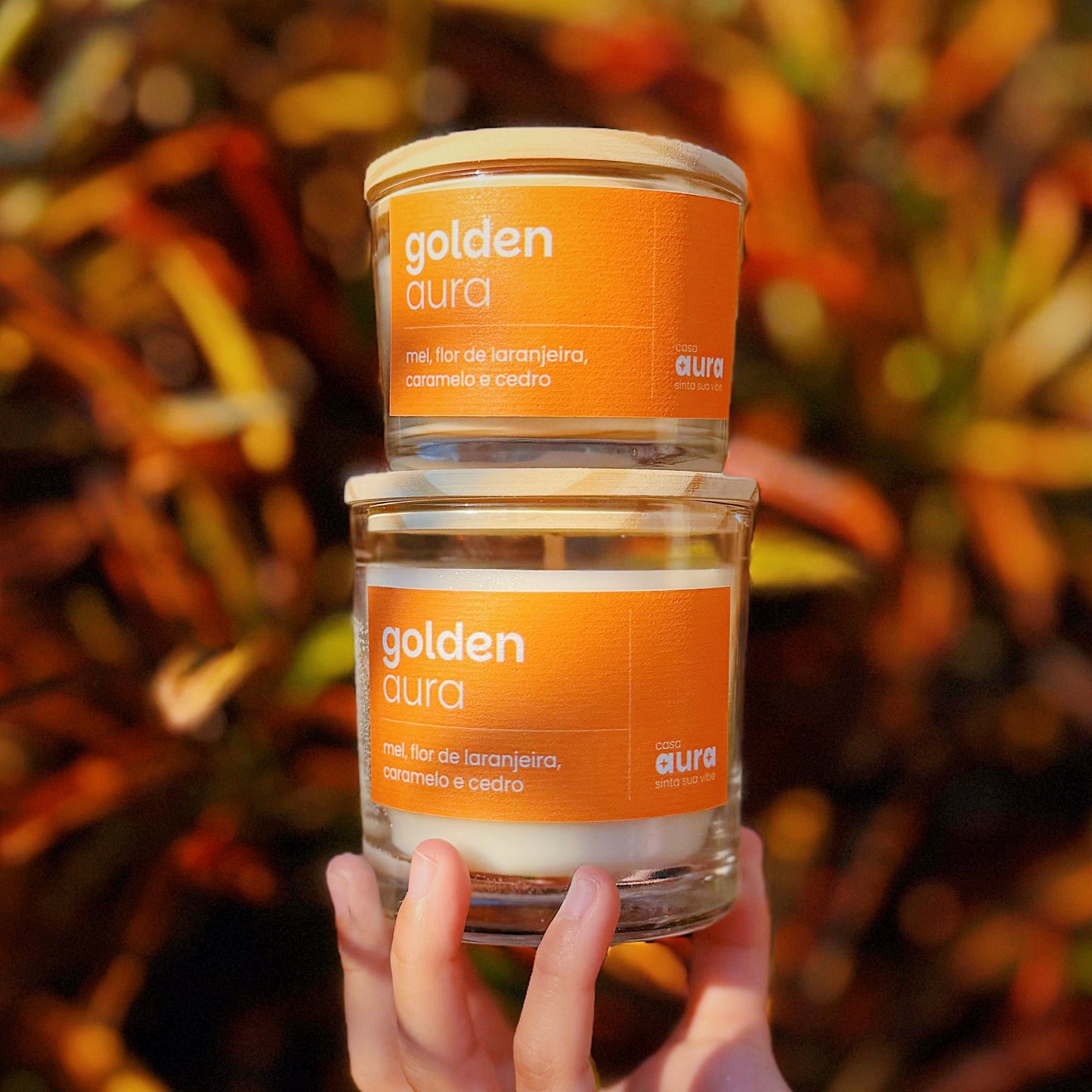 Vela Aromática Golden Aura | Casa Aura