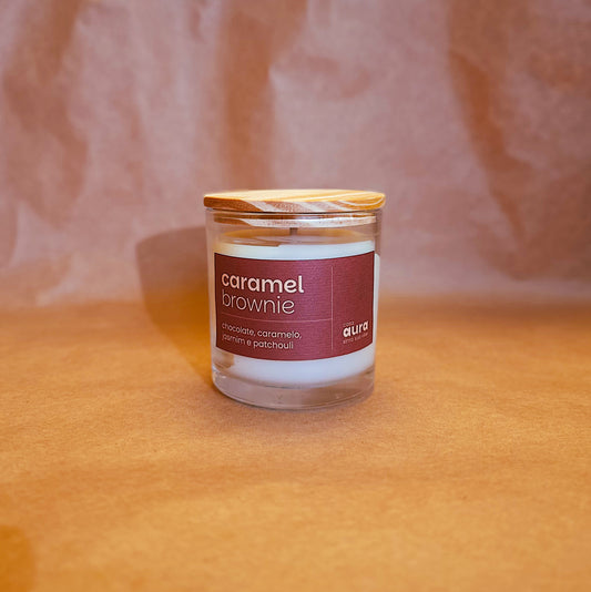 Vela Aromática Caramel Brownie | Casa Aura